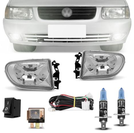 Kit Farol Milha VW Santana 99 a 06 Quantum 99 a 02 com Par Lâmpadas Cool Blue Intense H1 4200K - Prime é boa?