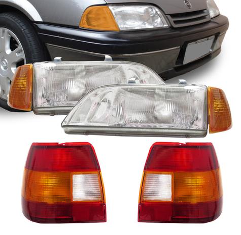 Kit Farol Monza Tubarao 91 92 93 94 95 96 Pisca Ambar e Lanterna Traseira Tricolor 06 Peças - Varius Menor preço em Kit Farol Monza Tubarao 91 92 93 94 95 96 Pisca Ambar e Lanterna Traseira Tricolor 06 Peças - Varius