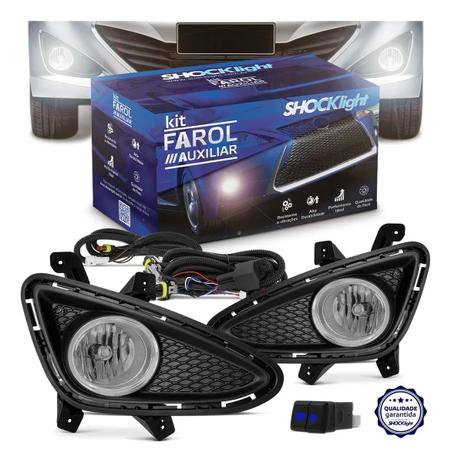 Kit Farol Neblina Milha Hb20 2012 2013 2014 2015 Botão modelo original - SHOCKLIGHT Menor preço em Kit Farol Neblina Milha Hb20 2012 2013 2014 2015 Botão modelo original - SHOCKLIGHT