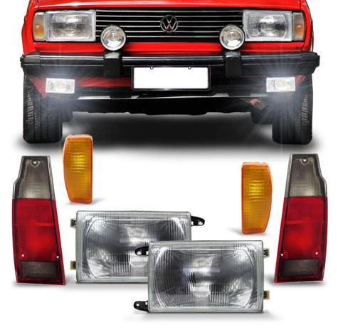 Kit Farol Parati 1981 1982 1983 1984 1985 1986 Pisca Ambar e Lanterna Traseira Fume 06 Peças - Varius Menor preço em Kit Farol Parati 1981 1982 1983 1984 1985 1986 Pisca Ambar e Lanterna Traseira Fume 06 Peças - Varius