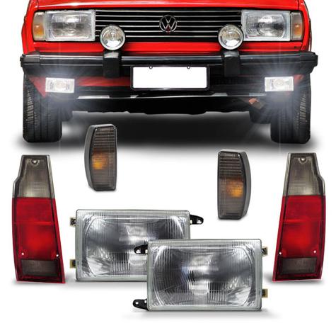Kit Farol Parati 1981 1982 1983 1984 1985 1986 Pisca Fume e Lanterna Traseira Fume 06 Peças - Varius Menor preço em Kit Farol Parati 1981 1982 1983 1984 1985 1986 Pisca Fume e Lanterna Traseira Fume 06 Peças - Varius
