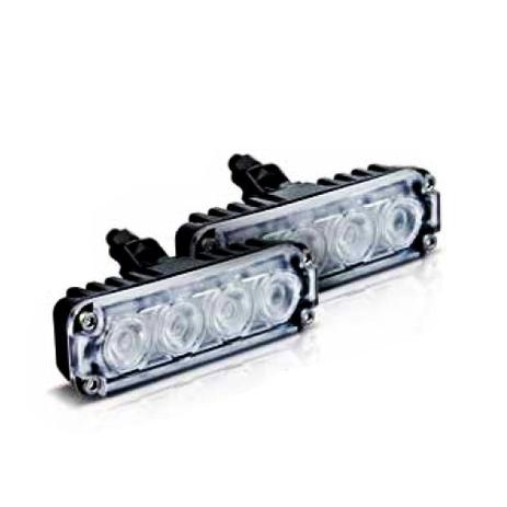 Kit Farol Strobo Slim Power Led Autopoli 12v - 4 Leds De 1w Menor preço em Kit Farol Strobo Slim Power Led Autopoli 12v - 4 Leds De 1w