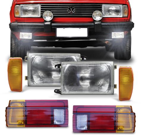 Kit Farol Voyage 1981 1982 1983 1984 1985 1986 Pisca Ambar e Lanterna Traseira Tricolor 06 Peças - Varius Menor preço em Kit Farol Voyage 1981 1982 1983 1984 1985 1986 Pisca Ambar e Lanterna Traseira Tricolor 06 Peças - Varius