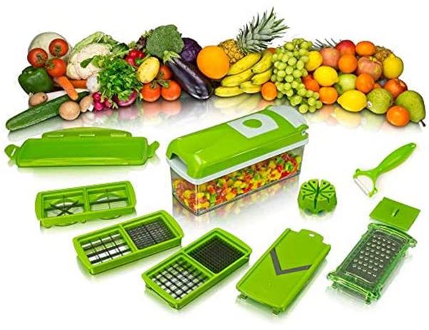 Kit Fatiador Ralador Cortador De Legumes Salada Batata Jogo Com 8 Peças - NA Menor preço em Kit Fatiador Ralador Cortador De Legumes Salada Batata Jogo Com 8 Peças - NA