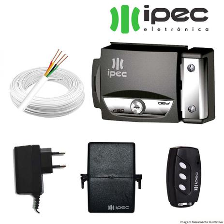 Kit Fechadura Elétrica 1 Controle Remoto, receptor,  Fonte e fio - Ipec é boa?