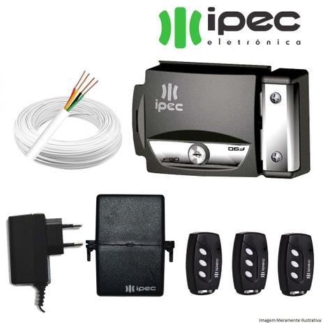 Kit Fechadura Elétrica 3 Controles Remoto, receptor, Fonte e fio - Ipec é ruim? Kit Fechadura Elétrica 3 Controles Remoto, receptor, Fonte e fio - Ipec é boa?
