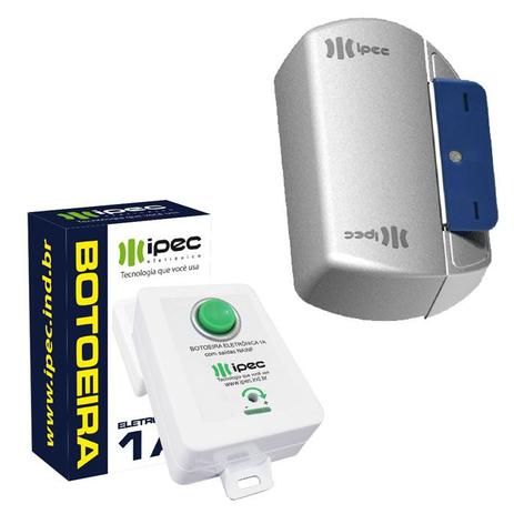 Kit Fechadura Magnética Bonna Porta Comum com Botoeira Eletrônica - Ipec Menor preço em Kit Fechadura Magnética Bonna Porta Comum com Botoeira Eletrônica - Ipec