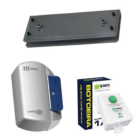 Kit Fechadura Magnética Bonna Porta Vidro com Botoeira Eletrônica - Ipec Menor preço em Kit Fechadura Magnética Bonna Porta Vidro com Botoeira Eletrônica - Ipec