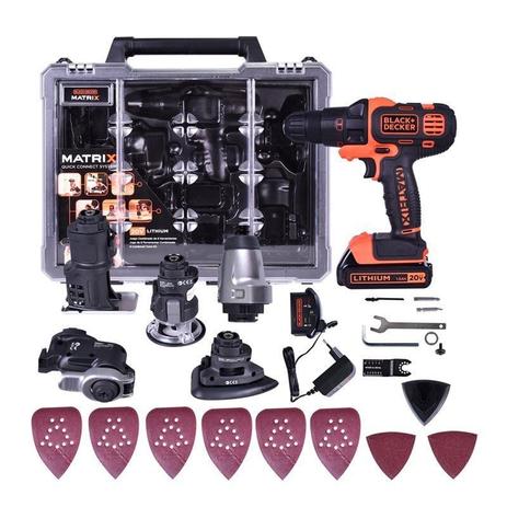 Kit Ferramenta Combinada 6 em 1 Matrix 20V Black&Decker BDCDM6KITC-BR é boa?