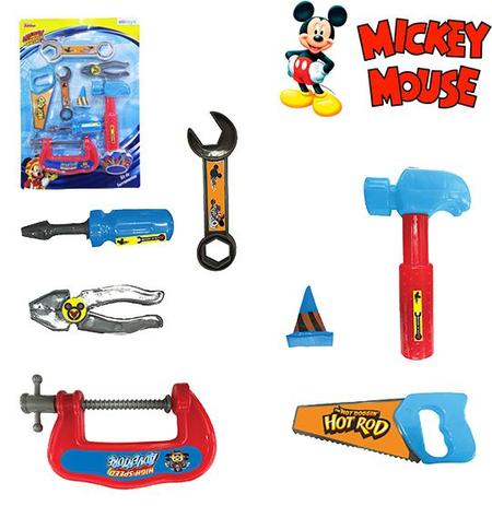 Kit ferramenta infantil com 7 pecas mickey na cartela - Etitoys Menor preço em Kit ferramenta infantil com 7 pecas mickey na cartela - Etitoys