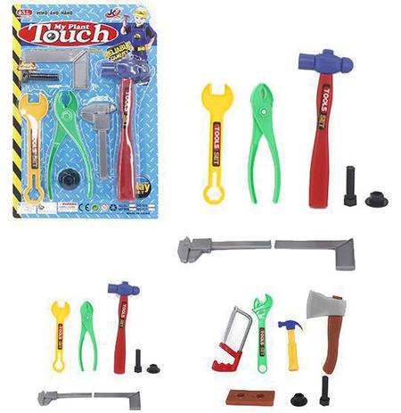 Kit ferramenta infantil com 7 peças - Wellmix Menor preço em Kit ferramenta infantil com 7 peças - Wellmix