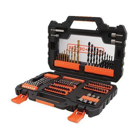 Kit Ferramentas Black e Decker 104 Peças para Furar e Parafusar A7230-XJ Menor preço em Kit Ferramentas Black e Decker 104 Peças para Furar e Parafusar A7230-XJ