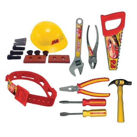 Kit Ferramentas com Capacete e Cinto Carros - Toyng Menor preço em Kit Ferramentas com Capacete e Cinto Carros - Toyng