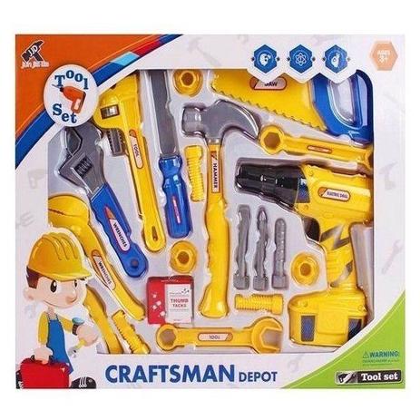 Kit ferramentas infantil com parafusadeira furadeira chaves e acessorios completa - Faça resolva Menor preço em Kit ferramentas infantil com parafusadeira furadeira chaves e acessorios completa - Faça resolva