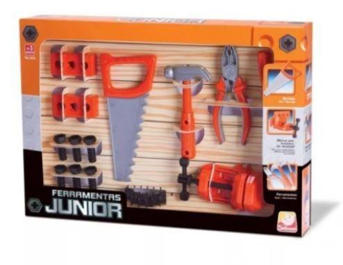 Kit Ferramentas Junior Brinquedo 19 Peças - 117180 - Silmar Menor preço em Kit Ferramentas Junior Brinquedo 19 Peças - 117180 - Silmar