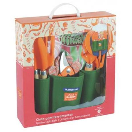 Kit ferramentas para jardim com cinto 8 pçs - Tramontina Menor preço em Kit ferramentas para jardim com cinto 8 pçs - Tramontina