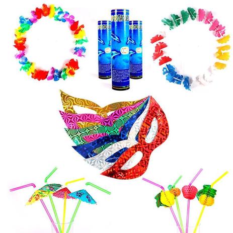 Kit Festa Adereços 50 Convidados - Aluá festas Menor preço em Kit Festa Adereços 50 Convidados - Aluá festas