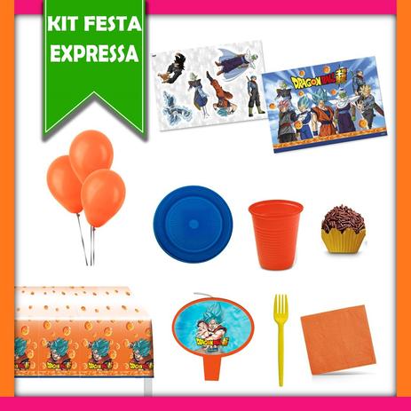 Kit Festa Expressa Dragon Ball Super - Festabox Menor preço em Kit Festa Expressa Dragon Ball Super - Festabox