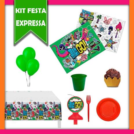 Kit Festa Expressa Jovens Titãs - Festabox Menor preço em Kit Festa Expressa Jovens Titãs - Festabox