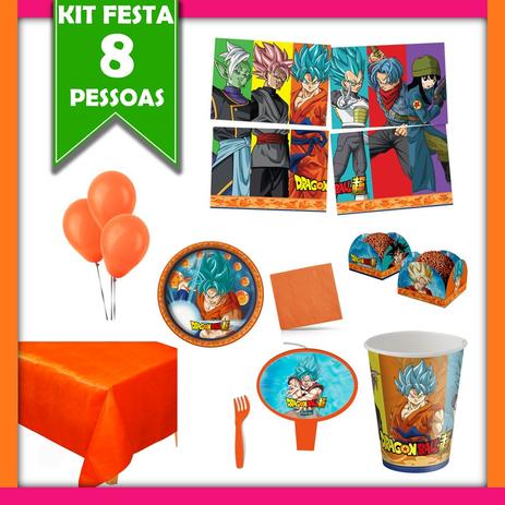 Kit Festa Infantil Dragon Ball Super 08 Pessoas - Festabox Menor preço em Kit Festa Infantil Dragon Ball Super 08 Pessoas - Festabox