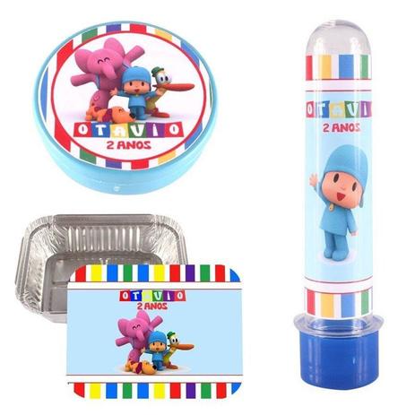 Kit Festa Lembrancinha Personalizada 105 Itens Pocoyo - Aluá Festas Menor preço em Kit Festa Lembrancinha Personalizada 105 Itens Pocoyo - Aluá Festas