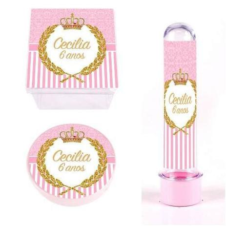 Kit Festa Lembrancinha Personalizada 60 Itens Realeza - Aluá festas Menor preço em Kit Festa Lembrancinha Personalizada 60 Itens Realeza - Aluá festas
