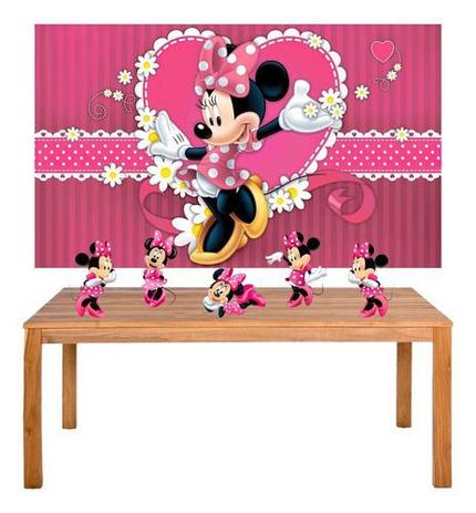 Kit Festa Minnie Rosa Display + Painel 100x60cm - BLUE MOON é boa?
