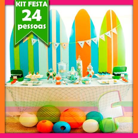 Kit Festa Surf 24 pessoas econômico - Festabox Menor preço em Kit Festa Surf 24 pessoas econômico - Festabox