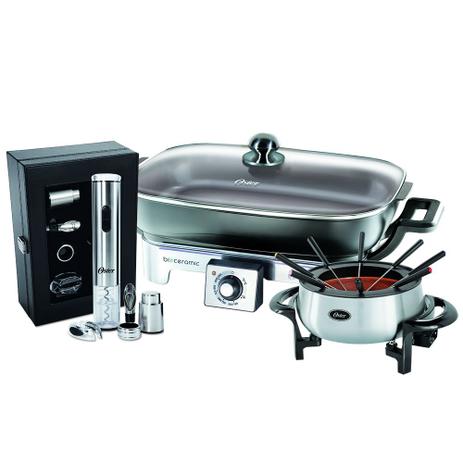 Kit Festival de Fondue e Vinho Oster 127V Menor preço em Kit Festival de Fondue e Vinho Oster 127V
