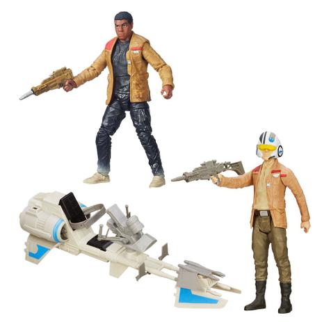Kit Figura Colecionável Finn Jaku e Boneco Articulado com Veículo Poe Dameron - Star Wars VII - Hasbro Menor preço em Kit Figura Colecionável Finn Jaku e Boneco Articulado com Veículo Poe Dameron - Star Wars VII - Hasbro