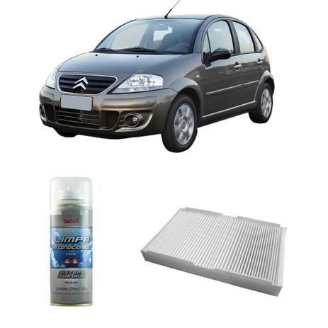 Kit Filtro Ar Condicionado + Higienizador Citroen C3 2001/2014 - Wega e tecbril é boa?