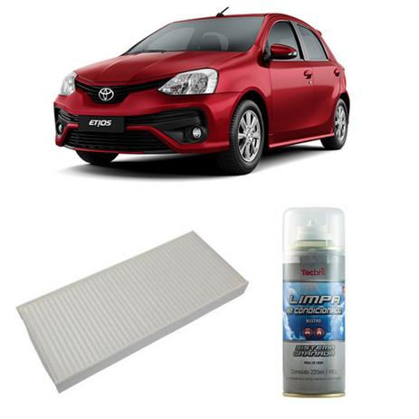 Kit Filtro Ar Condicionado + Higienizador Toyota Etios todos - Wega e tecbril é ruim? Kit Filtro Ar Condicionado + Higienizador Toyota Etios todos - Wega e tecbril é boa?
