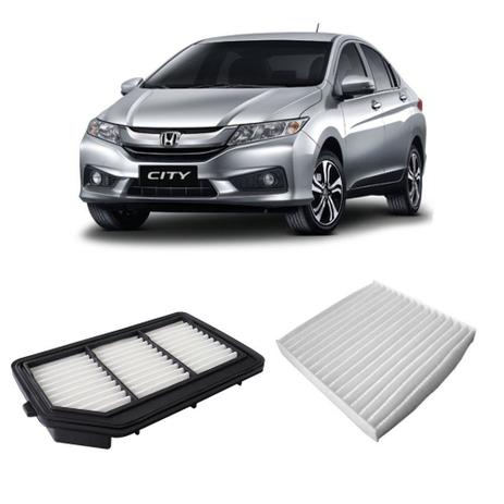 Kit Filtro Ar Motor + Filtro Ar Condicionado Honda City 2014 Em diante - Wega Menor preço em Kit Filtro Ar Motor + Filtro Ar Condicionado Honda City 2014 Em diante - Wega