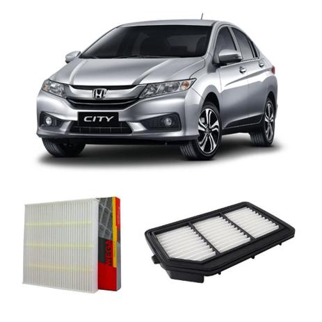 Kit Filtro Ar Motor + Filtro Ar Condicionado Honda City 2014 - Wega Menor preço em Kit Filtro Ar Motor + Filtro Ar Condicionado Honda City 2014 - Wega
