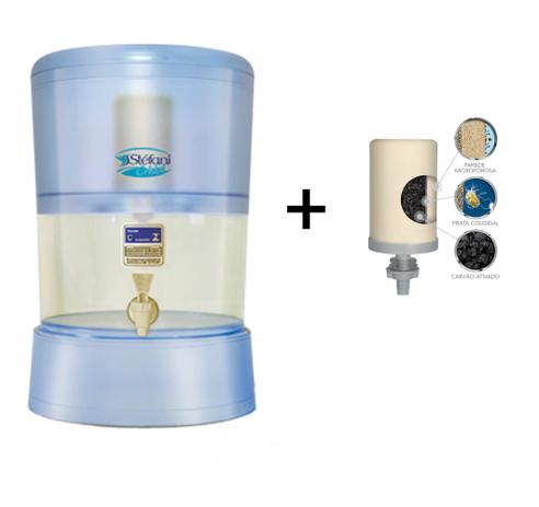 Kit Filtro Cristal Plus 6L + 01x Vela Tripla - Stéfani - Cerâmica stéfani Menor preço em Kit Filtro Cristal Plus 6L + 01x Vela Tripla - Stéfani - Cerâmica stéfani