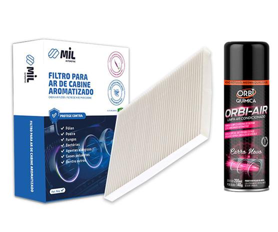 Kit Filtro De Ar Condicionado Jac Motors T5 2016/2020 + Limpa Ar Condicionado Orbi Air - FILTROS MIL, ORBI QUÍMICA Menor preço em Kit Filtro De Ar Condicionado Jac Motors T5 2016/2020 + Limpa Ar Condicionado Orbi Air - FILTROS MIL, ORBI QUÍMICA