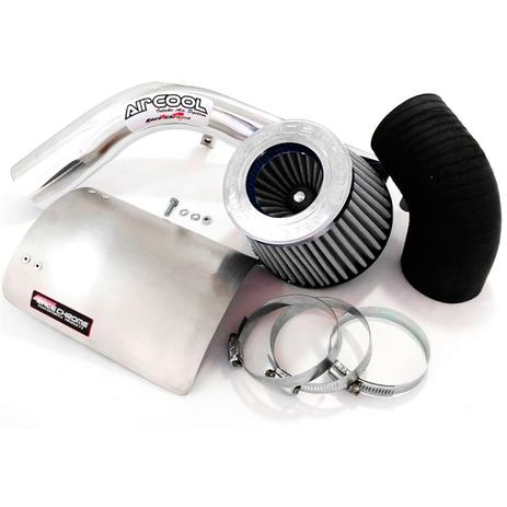 Menor preço em Kit Filtro Intake Air Cool Branco Honda Civic 1.7 16V 2001 A 2006 - Race chrome