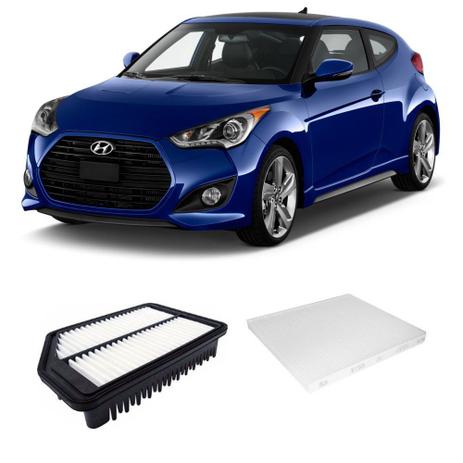 Kit Filtros Ar Condicionado + Ar Motor Veloster 1.6 16v Gas 2011 a 2014 - Wega Menor preço em Kit Filtros Ar Condicionado + Ar Motor Veloster 1.6 16v Gas 2011 a 2014 - Wega