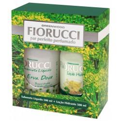 Kit Fiorucci Sabonete Líquido + Loção Hidratante Erva Doce 500ml Menor preço em Kit Fiorucci Sabonete Líquido + Loção Hidratante Erva Doce 500ml