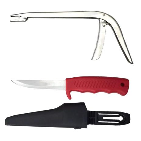 Kit Fish Para Pesca 1 Alicate Removedor De Anzol E 1 Faca Aquafishing Menor preço em Kit Fish Para Pesca 1 Alicate Removedor De Anzol E 1 Faca Aquafishing