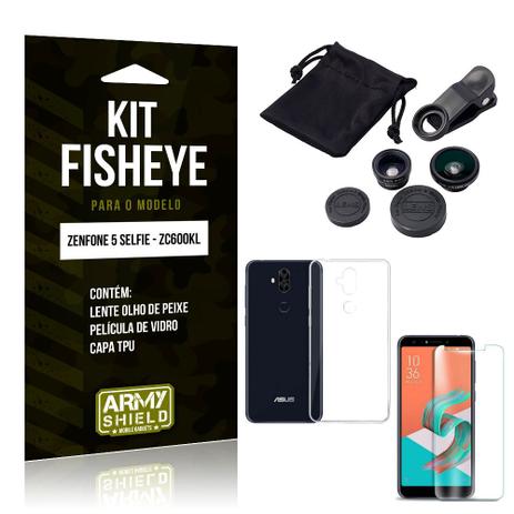 Kit Fisheye Asus Zenfone 5 Selfie Lente Fisheye + Capa + Película de Vidro - Armyshield Menor preço em Kit Fisheye Asus Zenfone 5 Selfie Lente Fisheye + Capa + Película de Vidro - Armyshield