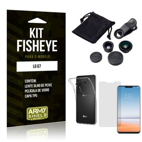 Kit Fisheye LG G7 Lente Fisheye + Capa + Película de Vidro - Armyshield Menor preço em Kit Fisheye LG G7 Lente Fisheye + Capa + Película de Vidro - Armyshield