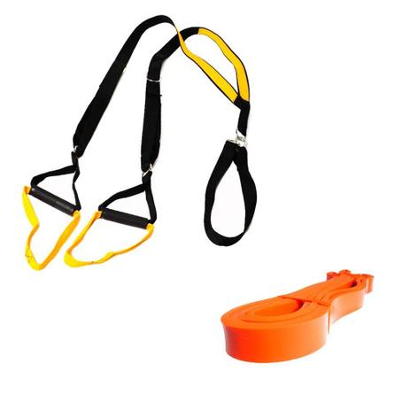 Kit Fita TRX Treinamento Suspenso Elástico Super Band Médio - Natural fitness Menor preço em Kit Fita TRX Treinamento Suspenso Elástico Super Band Médio - Natural fitness