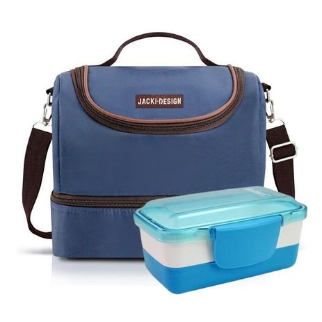 Kit Fitness Bolsa Térmica e Pote Marmita com 2 Compartimentos - Jacki Design Menor preço em Kit Fitness Bolsa Térmica e Pote Marmita com 2 Compartimentos - Jacki Design