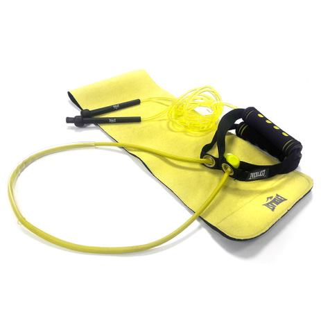 Kit Fitness Cinto/Corda/Elástico Everlast Menor preço em Kit Fitness Cinto/Corda/Elástico Everlast