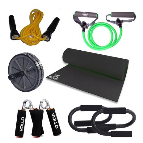 Kit Fitness Em Casa C/ 6 Itens Roda Extensor Corda Hand Grip - Rythmoon é boa?
