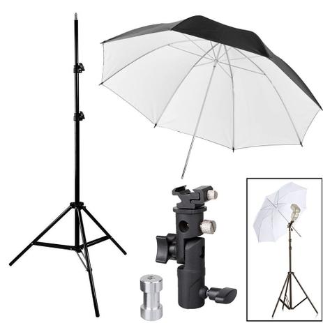 Kit Flash Speedlight - Tripe Sombrinha Dif Rebat Suporte Ls24 - Rollin Menor preço em Kit Flash Speedlight - Tripe Sombrinha Dif Rebat Suporte Ls24 - Rollin