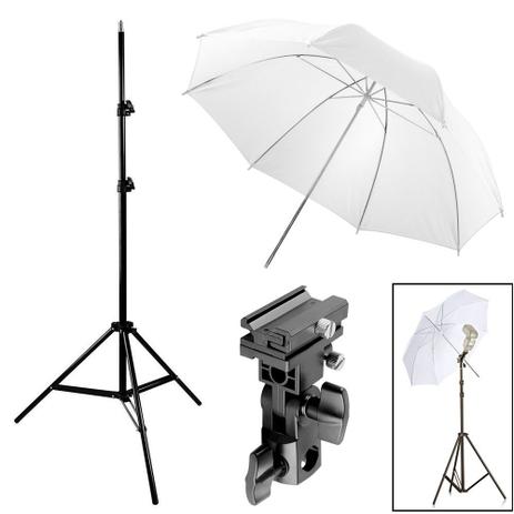 Kit Flash Speedlight - Tripe Sombrinha Difusora Suporte Ls27 - Rollin Menor preço em Kit Flash Speedlight - Tripe Sombrinha Difusora Suporte Ls27 - Rollin