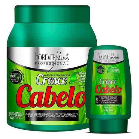 Kit Forever Liss Cresce Cabelo Máscara 1kg + Leave-in 140g Menor preço em Kit Forever Liss Cresce Cabelo Máscara 1kg + Leave-in 140g