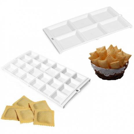 Kit Forma para Pastel Medio + Forma de Ravioli Mini Pastel Injetemp Menor preço em Kit Forma para Pastel Medio + Forma de Ravioli Mini Pastel Injetemp